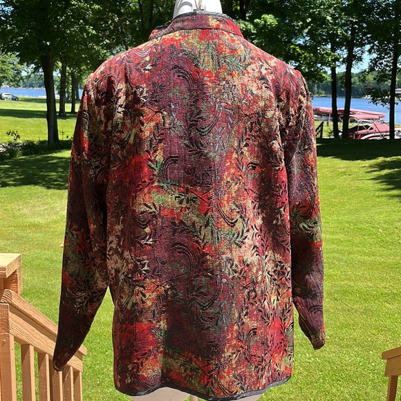 Reversible tapestry and black jacket 2X - Picture 5 of 11